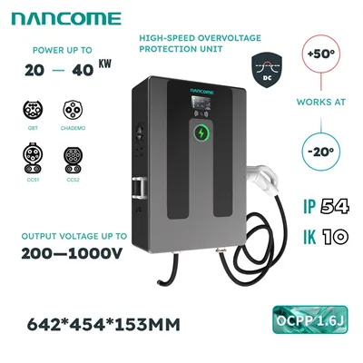 Borne de recharge publique pour véhicules électriques